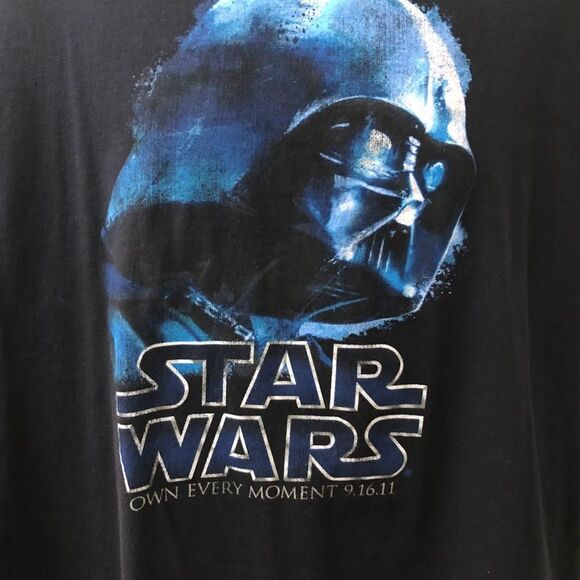 Stars Wars Men's Unisex Black Graphic T-Shirt XL Own Every Moment 9.16.11 - Picture 4 of 6